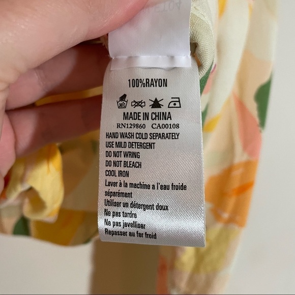 Rhythm. Ivy Long Sleeve Tie Front Crop Top - Picture 10 of 10